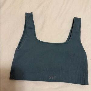 SET Active Ribbed Sports Bra Light Support: Size Small